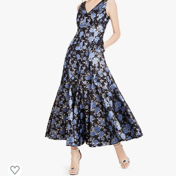 NWT Adrianna Papell Women's Jacquard Midi Dress MSRP $279 l Size 8 - Picture 1 of 11